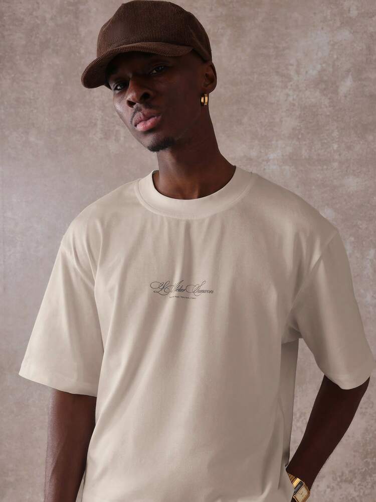 SUMWON Crop Fit Tee With Baroque Angel Graphic Print