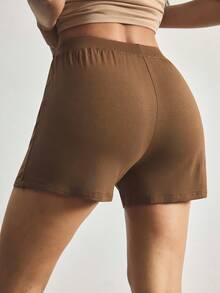 Ocili Quần short cotton mềm mại, thoải mái, dễ mặc, thích hợp mặc ở nhà. - Màu Khaki - Xem 3