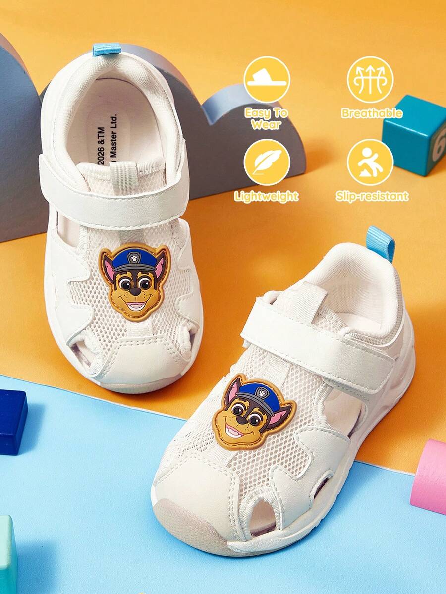 SHEIN | PAW Patrol 嬰兒涼鞋 防滑舒適透氣 卡通動物戶外沙灘鞋 - 米色 - 查看 1