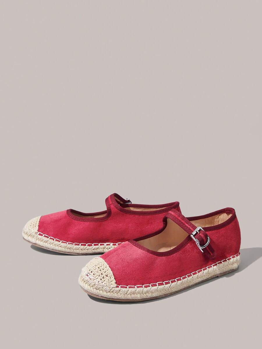 Styleloop Sandalias de plataforma y cuña para mujer - Burdeos - Ver 1