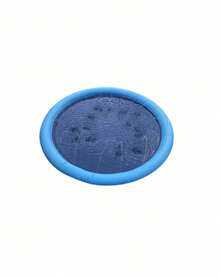 Pvc Thickened Anti Slip Water Spray Mat Waterproof Foldable Wear Resistant Large Size Lawn Backyard Splash Pad Summer Outdoor Water Play Toy For Pets Durable Portable Leisure Gear - Blue - View 9
