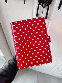 1 Buah Album Scrapbook Vintage Kulit PU Mengkilap Kapasitas Tinggi Isi Ulang Motif Polkadot Warna-warni untuk Penyimpanan Foto, Jurnal Perjalanan, Penyimpanan Kenangan, Tempat Kartu Hadiah, Buku Catatan, dan Buku Harian - A - View 5