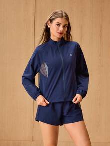 OutZeal Women Sun-Proof Jacket Hiking Camping Lightweight Mesh Panel Outdoor Jacket - Navy Blue - View 8