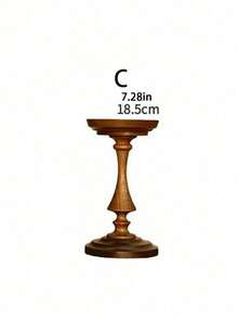 1 buah Alas Tempat Lilin Aromaterapi Retro Kayu Walnut, Dekorasi Tempat Lilin Kayu Gaya Abad Pertengahan Prancis - 1 buah - View 12
