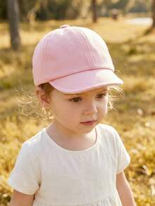 Cozy Pixies 1-Pack Solid Color Baby Children's Short Edge Baseball Cap Versatile Children's Cap, Suitable For Outings - Multicolor - View 10