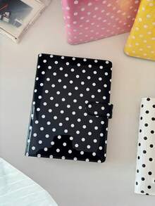 1 Buah Album Scrapbook Vintage Kulit PU Mengkilap Kapasitas Tinggi Isi Ulang Motif Polkadot Warna-warni untuk Penyimpanan Foto, Jurnal Perjalanan, Penyimpanan Kenangan, Tempat Kartu Hadiah, Buku Catatan, dan Buku Harian - A - View 3