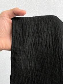 Maweii 大尺碼性感露肩蝴蝶結連身褲 - 黑色 - 查看 7