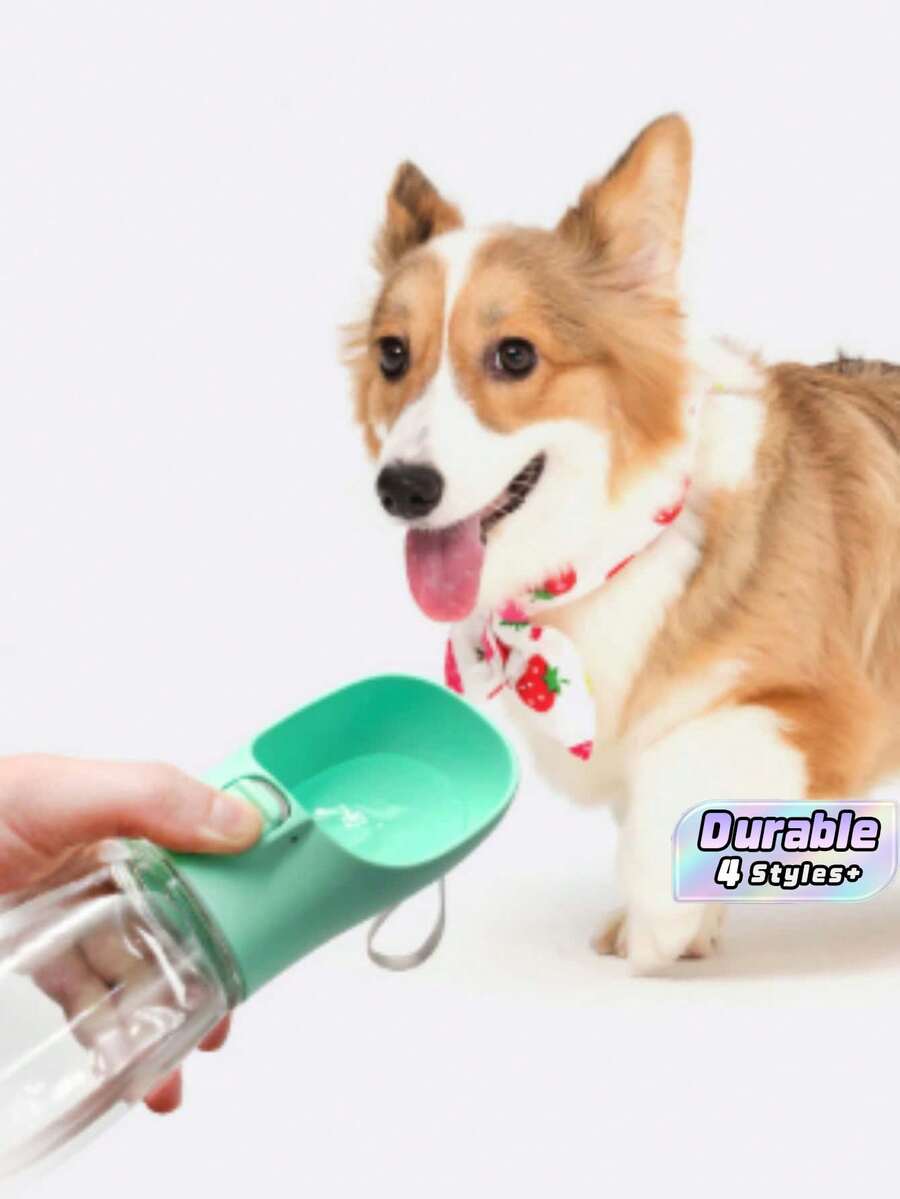 300ml 2-In-1 Dog Water Bottle With Food Container,Multifunctional Pet Drinking Cup,Portable Dogs & Cats Outdoor Feeding Bowl,For Travel Walking Dogs - Multicolor - View 1