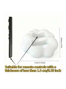 Muroi Mono 1PC/2pcs Cloud-Shaped Remote Control Storage Box, Creative Desktop Shelf, Simple Black And White Practical Storage Ornament. - Multicolor - View 11