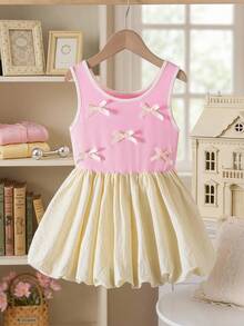 SHEIN [3 piezas aleatorias Envía 1 pieza] ¡Caja sorpresa!! Manga de bloques de color para niña joven - Rosa - Ver 6