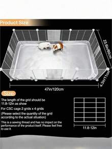 1 Pc Black Waterproof Absorbent Pad For Grid Potty Training Small Animal Cage Rabbit Hamster Fox Pet Supplies Cage Liner - Black - View 6