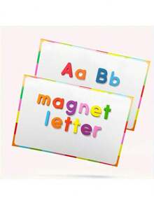 238 Magnetic Large And Small ABC Foam Letter Refrigerator Magnets-Educational Toy Set For Classroom Learning And Spelling Practice, Comes With A Magnetic Board And Storage Box (Colors May Vary) - Multicolor - View 8