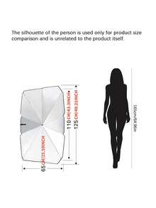 1 Piece Of Foldable Car Sunshade, Front Windshield Sunshade, Sunshade - A Summer Accessory For Cars. With The Sunshade Design, It Can Immediately Provide Heat Protection For The Front Window. Easy To Store And Quick To Install. - Multicolor - View 13