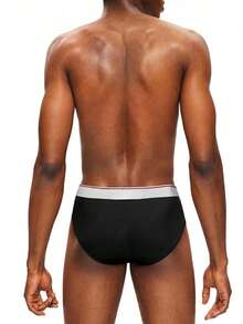 EasyFave Set de 5 calzoncillos tipo bóxer minimalistas y cómodos con diseño de letras para hombres - Multicolor - Ver 2