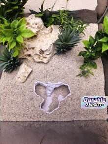 1pc 3D Printed Aquarium Tunnel – Fish Tank Cave Hideout Decor, Breeding Cave Ornament For Tropical Fish Tank, Shrimp Tank, Turtle Tank, Reptile Terrarium, Perfect Gift - A - View 1