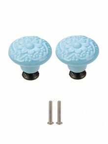 2/5pcs Drawer Knobs, Highly Attractive Cabinet Knob Pull Minimalist Handle , Stainless Steel Porcelain Ceramic Kitchen Cabinet Vintage Handle, Cabinet Bathroom Modern Door Handle,Kitchen Creative Drawer Furniture Hardware - multicolor - View 22