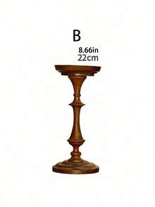 1 buah Alas Tempat Lilin Aromaterapi Retro Kayu Walnut, Dekorasi Tempat Lilin Kayu Gaya Abad Pertengahan Prancis - 1 buah - View 11