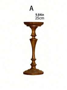 1 buah Alas Tempat Lilin Aromaterapi Retro Kayu Walnut, Dekorasi Tempat Lilin Kayu Gaya Abad Pertengahan Prancis - 1 buah - View 10