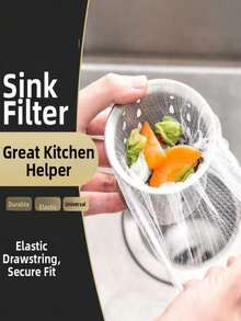 200-Piece Kitchen Sink Filter, Household Filter, Bathroom, Bathtub, Washbasin, Mopping Machine-Reusable, Send Parents And Lovers, Storage Is Simple, Time-Saving And Easy To Clean Kitchen Drainage Protector. - Multicolor - View 9