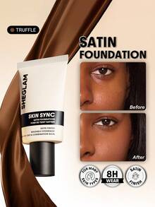 SHEGLAM Skin Sync Satin Foundation-Truffle - Truffle - View 1