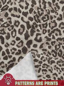 Attitoon Beige Leopard Print Sweatshirt For Women,Casual Streetwear Hoodie,Autumn Y2K Vintage Retro Style,Back To School Hip-Hop Occasion,Winter Country Top - Multicolor - View 3