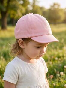 Cozy Pixies 1-Pack Solid Color Baby Children's Short Edge Baseball Cap Versatile Children's Cap, Suitable For Outings - Multicolor - View 3
