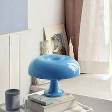 1 Modern Led Mushroom Desk Lamp - Usb Port, Orange/White/Sky Blue, High-Quality Abs Lamp Body Design, 3 Color Dimming, Smooth Dimming - Suitable For Bedroom, Living Room, Hotel Decor, Decorative Table Lamp - Multicolor - View 9