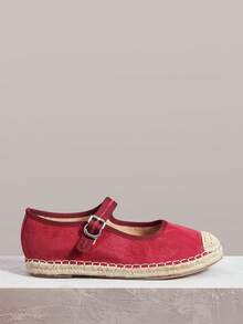 Styleloop Sandalias de plataforma y cuña para mujer - Burdeos - Ver 2