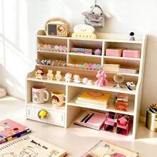 Waterproof Desktop Organizer, Desk Shelf, Mushroom-Shaped Pen Holder, Desktop Storage Rack For Students And Offices. - Multicolor - View 2