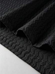 Manfinity Homme 男士素色短袖休閒通勤 Polo 衫 - 黑色 - 查看 7