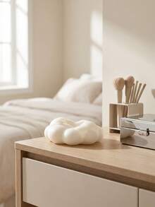 Muroi Mono 1PC/2pcs Cloud-Shaped Remote Control Storage Box, Creative Desktop Shelf, Simple Black And White Practical Storage Ornament. - Multicolor - View 6
