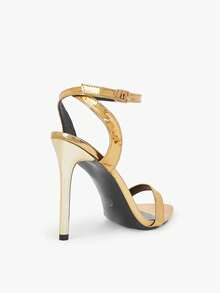 Glitzique Elegant Solid Color High Heel Shoes, Comfortable & Fashionable For Indoor & Outdoor, Party Wear, Spring/Summer,Stiletto Heels - Gold - View 7