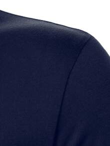 Calvornis Herren T-Shirt in Große Größen mit Farbblock-Patchwork und kurzen Ärmeln - Verschiedenfarbig - Übersicht 4
