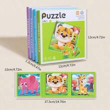 New Three-In-One Progressive Difficulty Magnetic Spell Book, Suitable For Children Over 3 Years Old, Puzzle Logic Development Puzzle Toys, Children's Day/Birthday Gift - Multicolor - View 8