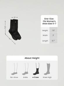 GLOWMODE 3 pares de calcetines suaves de malla ventilada con logotipo bordado para uso diario, deportivo y casual - Negro - Ver 6