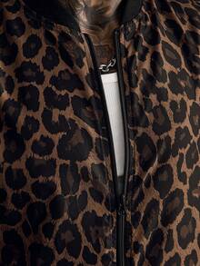 Manfinity CasualCool Men's Plus Size Leopard Print Jacket - Multicolor - View 6