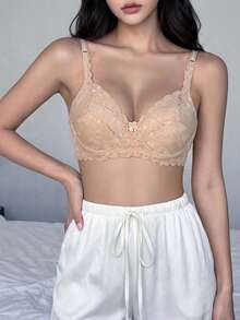 Napfluff 2 cái/bộ Ren Vòng thép Bras Đồ lót - Nhiều màu - Xem 3