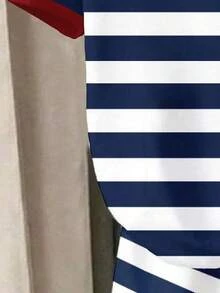 Souflis Souflis 女童 2 件組休閒復古彩色條紋草莓印花圓領短袖 T 恤與短褲套裝，舒適春夏秋冬四季穿著，適合日常穿著的年輕女孩復古水果條紋經典套裝 - 白色 - 查看 4