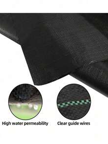 1 Roll 1 Meter X 20 Meters/39.37 Inches X787.4 Inches Garden Landscape Isolation Ground Cover Garden Planting Bed Lawn Carpet - Black - View 2