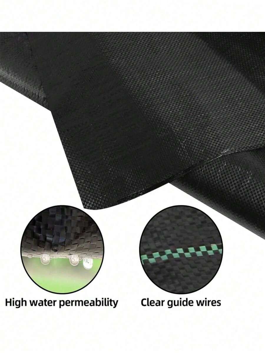 1 Roll 1 Meter X 20 Meters/39.37 Inches X787.4 Inches Garden Landscape Isolation Ground Cover Garden Planting Bed Lawn Carpet - Black - View 1