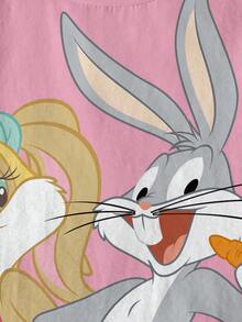 LOONEY TUNES X SHEIN 女童卡通全印花T恤 - 白色 - 查看 4