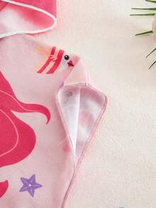 SHEIN 女婴海洋生物印花连帽泳衣罩衫 - 彩色 - 查看 6