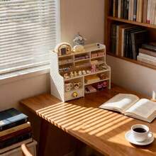 Waterproof Desktop Organizer, Desk Shelf, Mushroom-Shaped Pen Holder, Desktop Storage Rack For Students And Offices. - Multicolor - View 6