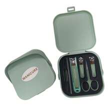 1PC Splash-Proof Nail Clipper Set - Splash-Proof Nail Clipper + Straight Nail Clipper + Angled Nail Clipper + Ear Spoon, Meets Daily Hand Care Needs, Comes With Portable Travel Storage Case, A Great Gift For Family And Friends - Multicolor - View 15