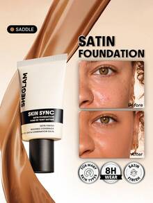 SHEGLAM Skin Sync Satin 粉底液-Saddle - Saddle - 查看 1