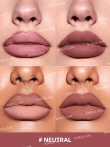 SHEGLAM So Lippy 唇線筆-中性奶油啞光唇線筆高色素不易褪色絲滑啞光輪廓色調唇妝派對 唇線筆 - Neutral - 查看 3