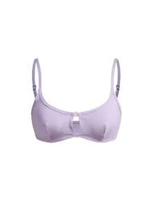 Ocili Comfortable Cotton Soft Front Closure Women's Bra - Purple - View 7