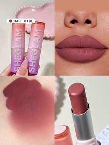 SHEGLAM Dynamatte Boom 持久霧面唇膏-Dare To Be 20 色奶油霧面防水唇膏神奇不粘杯防轉移唇膏促銷粉色唇膏 - Dare To Be - 查看 1