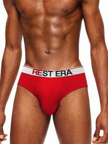 EasyFave Set de 5 calzoncillos tipo bóxer minimalistas y cómodos con diseño de letras para hombres - Multicolor - Ver 6