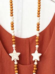Linhara Atasan Tank Top Camisole Ruffle Dua Lapis Vintage Manis untuk Liburan Pantai Musim Semi/Panas Wanita Ukuran Plus - Rust Brown - View 3